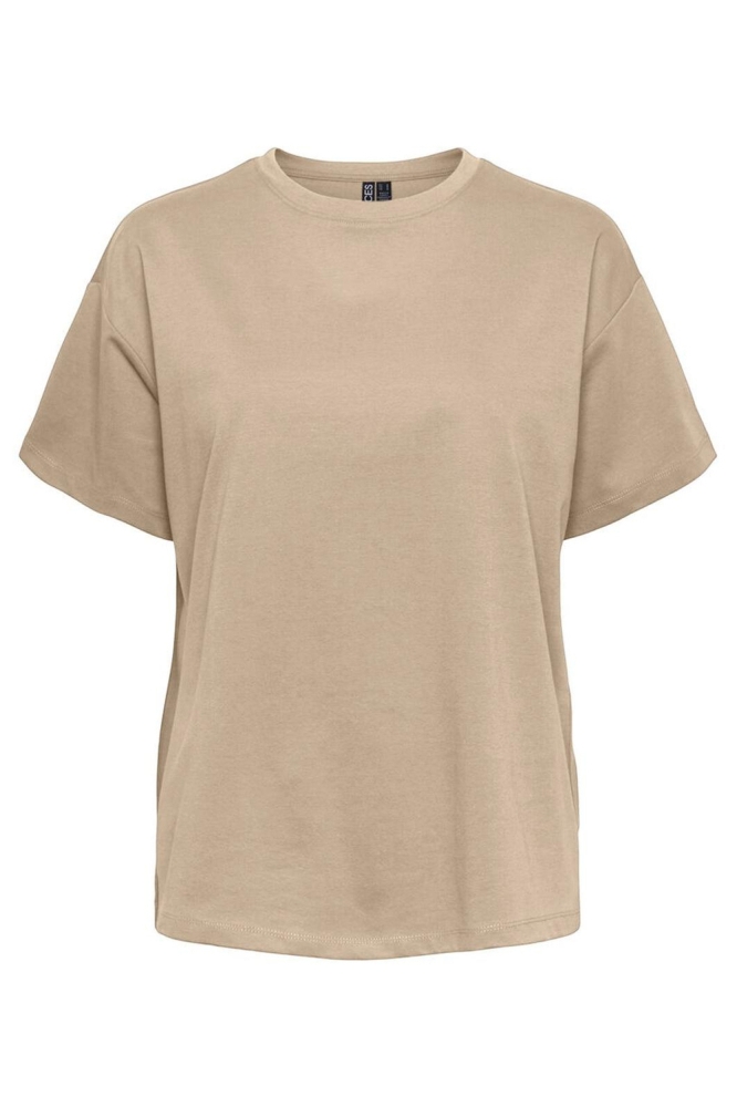 PCSKYLAR SS OVERSIZED TEE NOOS 17146654 Silver Mink